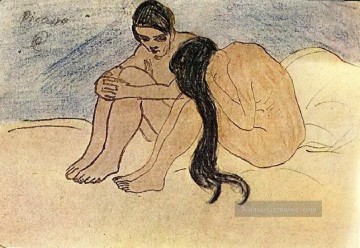 Homme et femme 1902 Kubismus Ölgemälde